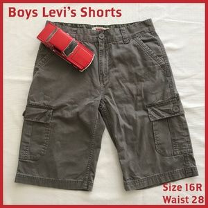 Boys Levi's Shorts Gray 16 Reg 28